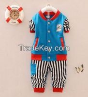 popular fashion clothing sets for kids in autumn and spring