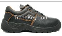 Classic safety working shoes low shoes printed leather upper and PU outsole