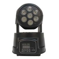 7LEDs Mini Moving head light RGBW 4in1 Tri LED Spot Light