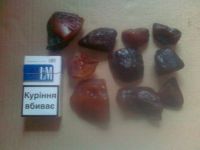 Natural amber from Ukraine