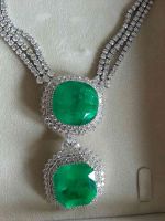 White Gold Diamonds And Colombian Emeralds