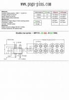 Pogo pin connector-DIP-2.54mm pitch-double row-H4.5-5.0mm