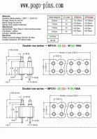 Pogo pin connector Drawing-DIP-3.0mm pitch-Double-PlasticH2.5-H6.5