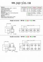 Pogo pin connector Drawing-SMT-3.0mm pitch-3.3Tube-PlasticH2.5-H4.5-5