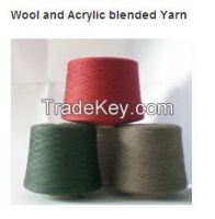 Wool And Acrylic Blended Yarn