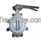 Stainless steel lug type butterfly valve