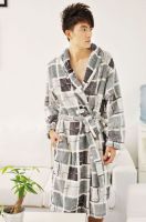 coral fleece bathrobe