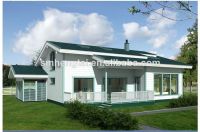 Fast assembly beautiful design prefabricated log cabin wooden house