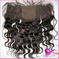 Whole sale and retail Peruvian virgin Remy human hair 13" x 4" body wave silk base frontal