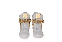 New 2014 Fashion Chain Height Increasing Metal Decoration Size 35-41 White Lace-Up Women Sneaker Free Shipping
