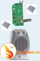 controller board with ptc heaters for fan heaters