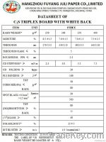 Coated Duplex Board White Back