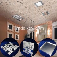 LXLL003 Interior Decoration 30x30cm Artistic mosaic tile Pattern Clip-in plastic bathroom pvc ceiling panels