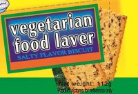 Vegetarian food laver salty flavor biscuit
