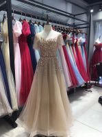 Wholesale Luxury Evening Dress Wedding Sequins Beading Party Formal Dress 