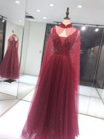 Wholesale Luxury Evening Dress Wedding Sequins Beading Party Formal Dress 