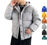 custom logo winter new style high quality waterproof thick warm white men puffer jackets with hooded