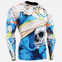 Custom Logo High Quality Wholesale Plain Jiu Jitsu Fitness Swim Shirts Printed Long Sleeve MMA For Men Bjj Rashguard Rash Guard