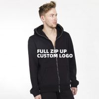manufacturer cotton fabric mens hoodies customize blank casual heavyweight oversized men's puff print hoodies