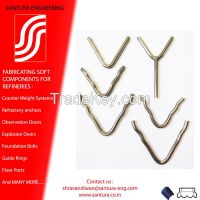 Refractory anchors