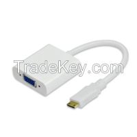 HDMI D to VGA Adapter Cable