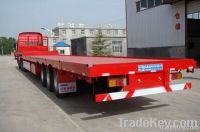 Low flatbed trailer