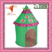 Polyester foldable cone top castle play tent