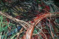 copper wires with plastic 