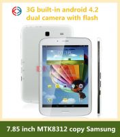 7.85 Inch MTK8312 Dual Core 3G Super Slim Android Phone Tablet