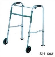Lightweight aluminum adjustable walker with wheels