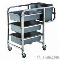 RTD-5A stainless steel dish collecting cart(square tube)
