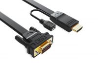 HDMI to VGA converter flat cable Ã¢ï¿½ï¿½ Chipset in HDMI connector 