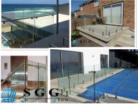 High quality tempered glass fence panels with ISO CCC CE