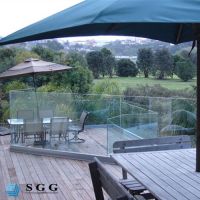 good quality low price glass garden fencing