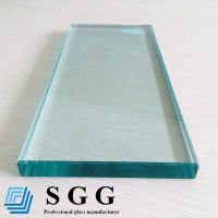 Top quality 15mm clear toughened glass