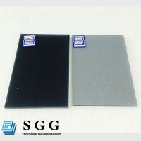 Top quality 6mm grey tempered glass
