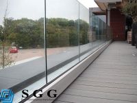 High quality tempered laminated glass railing