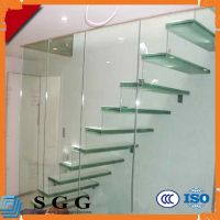 High quality laminated glass stair treads