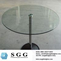glass topped dining table