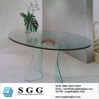 glass table top round