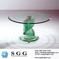 beveled table top glass