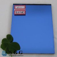 Top quality 5mm blue silver mirror glass