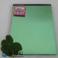 Top quality 5mm green  silver mirror glass