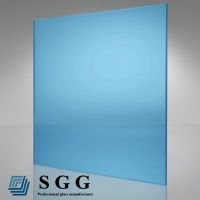 Top quality 6mm blue silver mirror glass