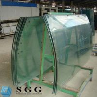 High quality curved laminated glass