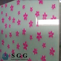 Top quality 8mm silk screen tempered glass