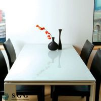 Top quality 5mm lacquered glass for dining table