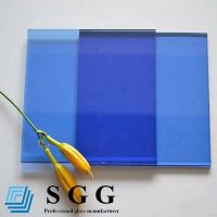Top quality 6mm dark blue tinted glass