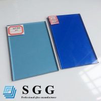 Top quality 6mm blue tinted glass