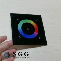 Top quality 5mm black painted glass